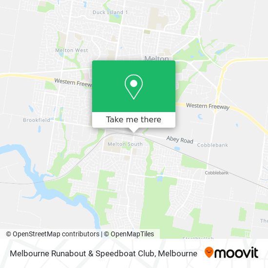 Melbourne Runabout & Speedboat Club map
