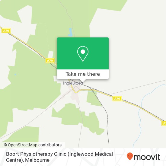 Mapa Boort Physiotherapy Clinic (Inglewood Medical Centre)