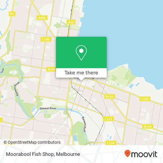 Moorabool Fish Shop map