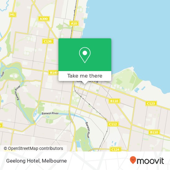 Geelong Hotel map