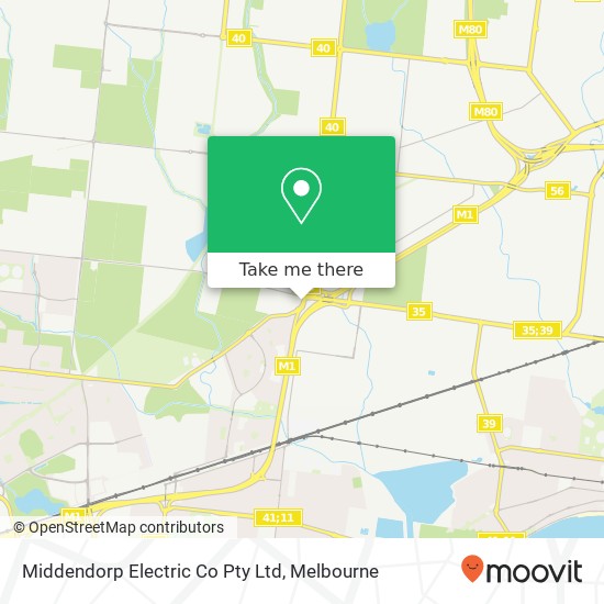 Mapa Middendorp Electric Co Pty Ltd