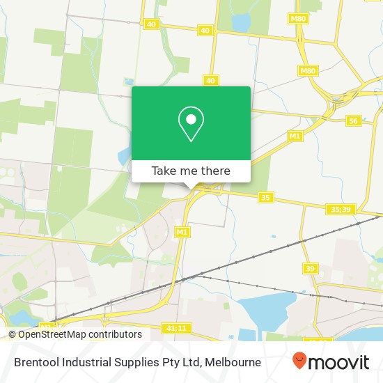 Mapa Brentool Industrial Supplies Pty Ltd