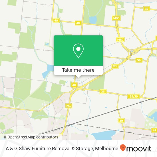 A & G Shaw Furniture Removal & Storage map