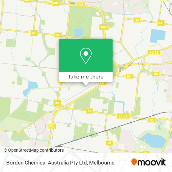 Borden Chemical Australia Pty Ltd map