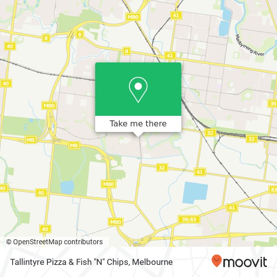 Tallintyre Pizza & Fish "N" Chips map