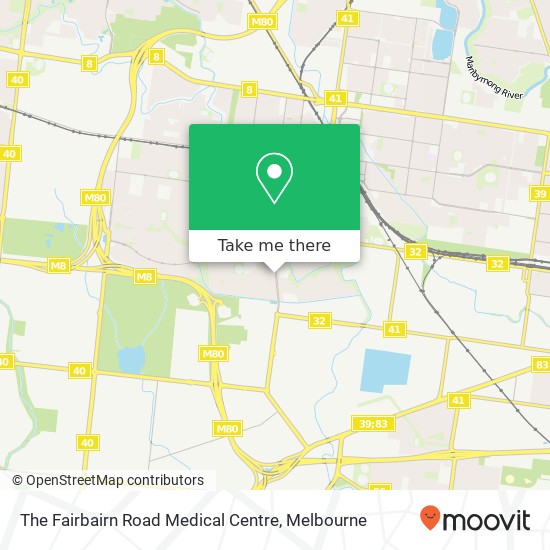 Mapa The Fairbairn Road Medical Centre