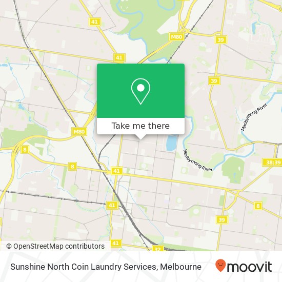 Mapa Sunshine North Coin Laundry Services