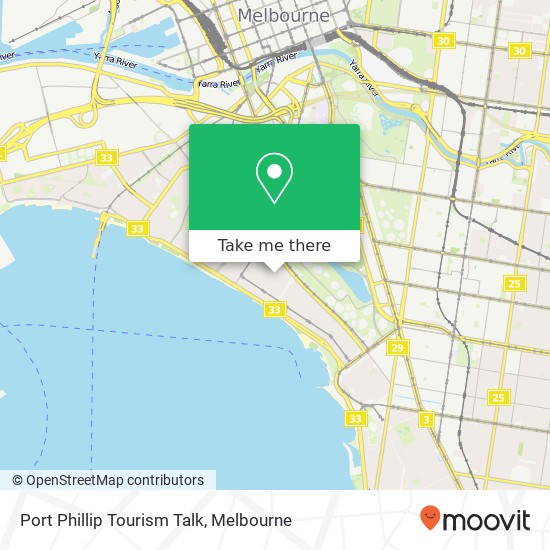 Mapa Port Phillip Tourism Talk