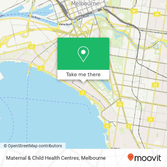 Maternal & Child Health Centres map