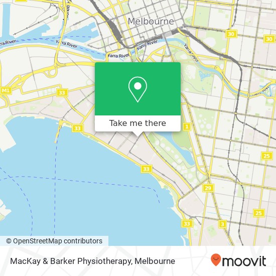 MacKay & Barker Physiotherapy map