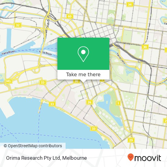 Orima Research Pty Ltd map
