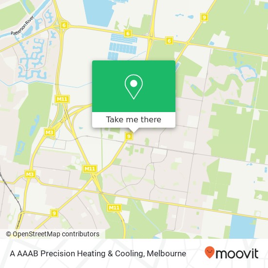 Mapa A AAAB Precision Heating & Cooling