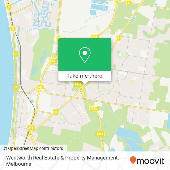 Wentworth Real Estate & Property Management map