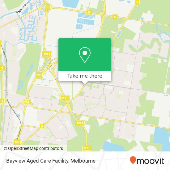 Bayview Aged Care Facility map