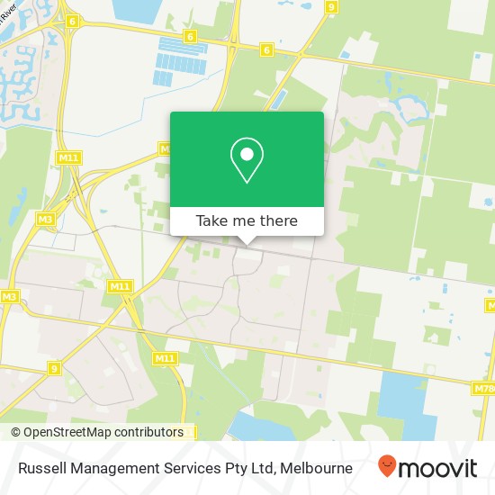 Russell Management Services Pty Ltd map