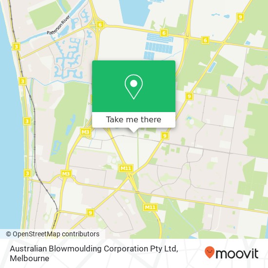 Australian Blowmoulding Corporation Pty Ltd map