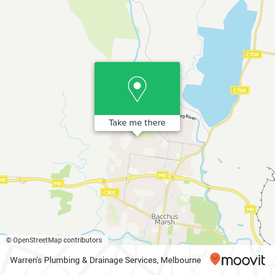 Mapa Warren's Plumbing & Drainage Services