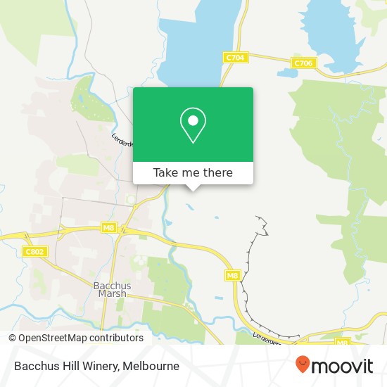 Bacchus Hill Winery map