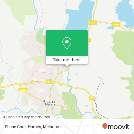 Mapa Shane Cook Homes