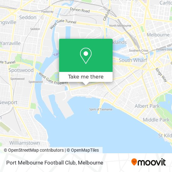 Port Melbourne Football Club map