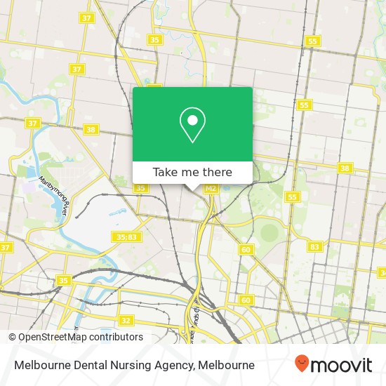 Melbourne Dental Nursing Agency map