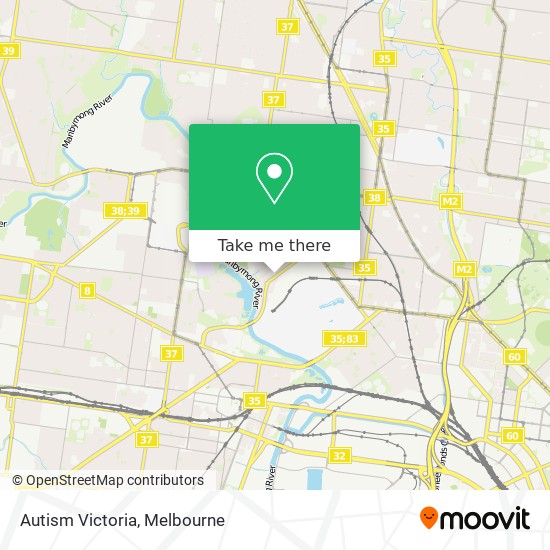 Autism Victoria map