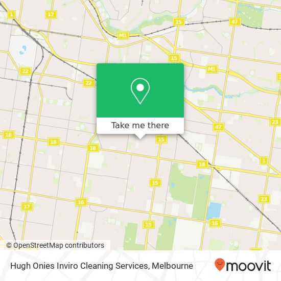 Hugh Onies Inviro Cleaning Services map