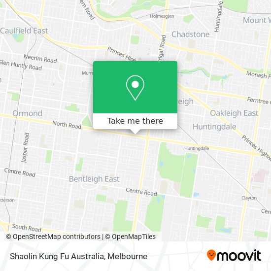 Shaolin Kung Fu Australia map
