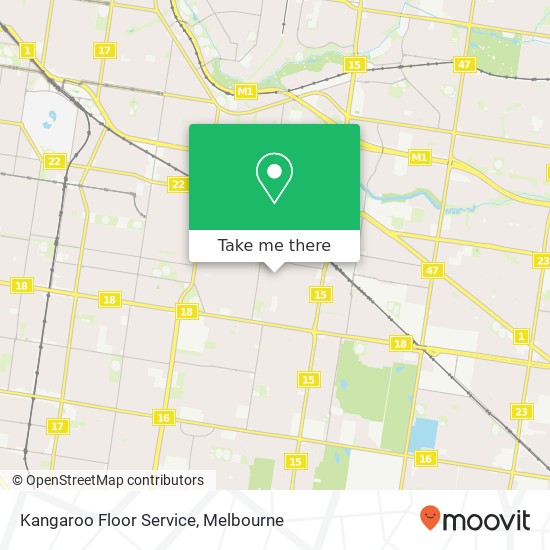 Kangaroo Floor Service map