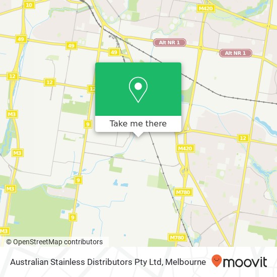 Australian Stainless Distributors Pty Ltd map