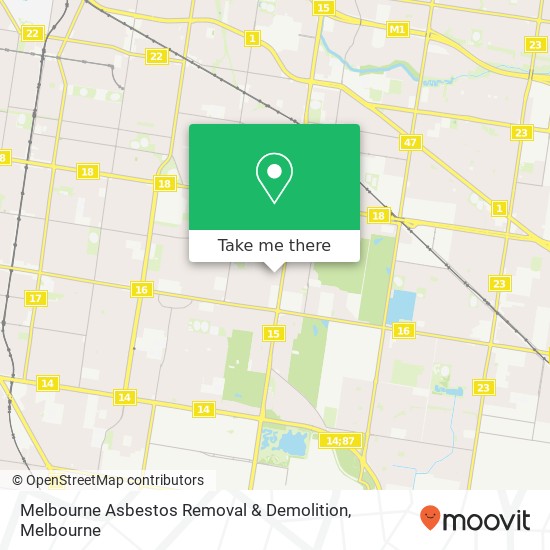 Melbourne Asbestos Removal & Demolition map