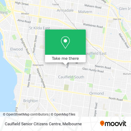 Caulfield Senior Citizens Centre map