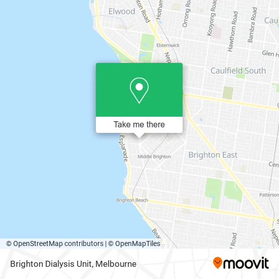 Brighton Dialysis Unit map