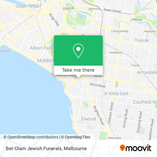 Mapa Bet-Olam Jewish Funerals