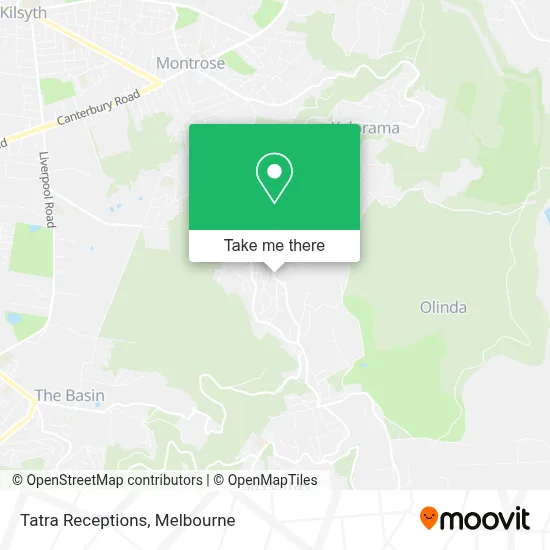 Mapa Tatra Receptions