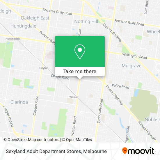 Sexyland Adult Department Stores map