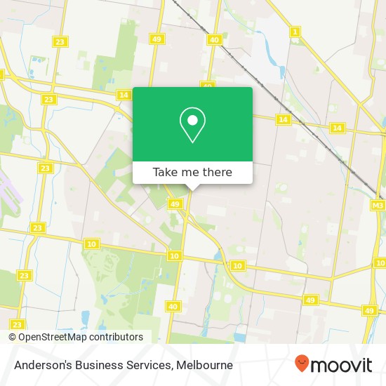 Mapa Anderson's Business Services