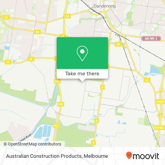 Mapa Australian Construction Products