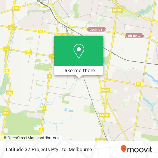 Latitude 37 Projects Pty Ltd map