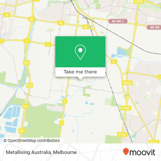 Mapa Metallising Australia