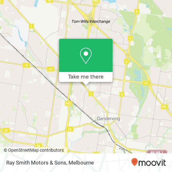 Ray Smith Motors & Sons map