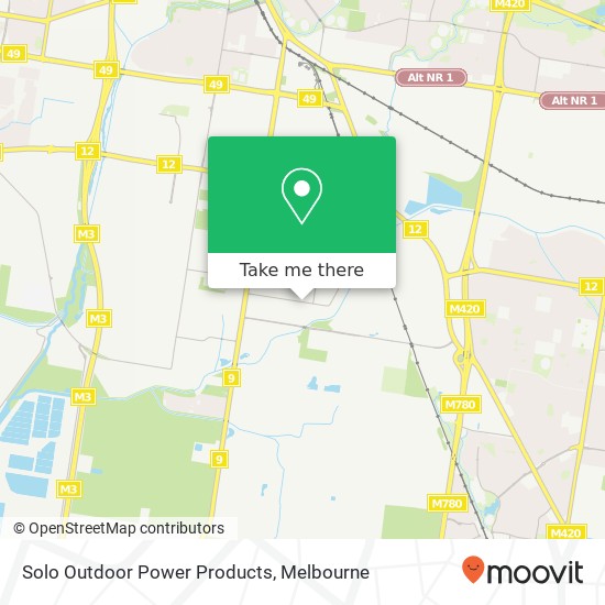 Solo Outdoor Power Products map