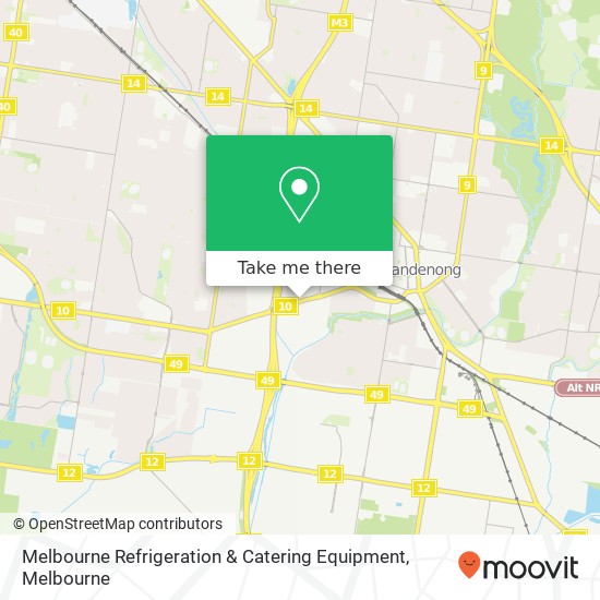 Melbourne Refrigeration & Catering Equipment map