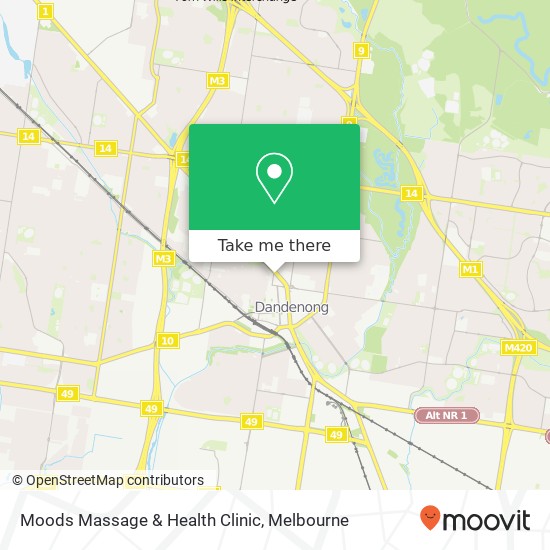 Moods Massage & Health Clinic map