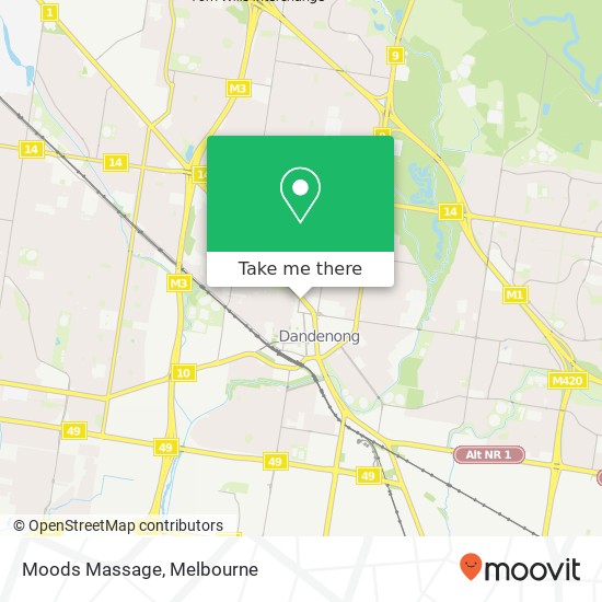 Moods Massage map