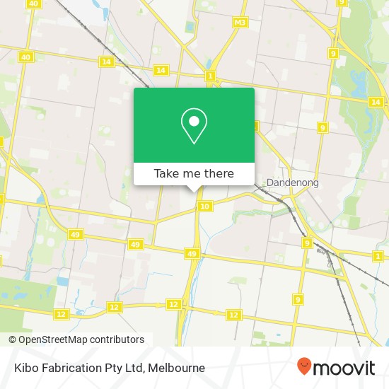 Kibo Fabrication Pty Ltd map