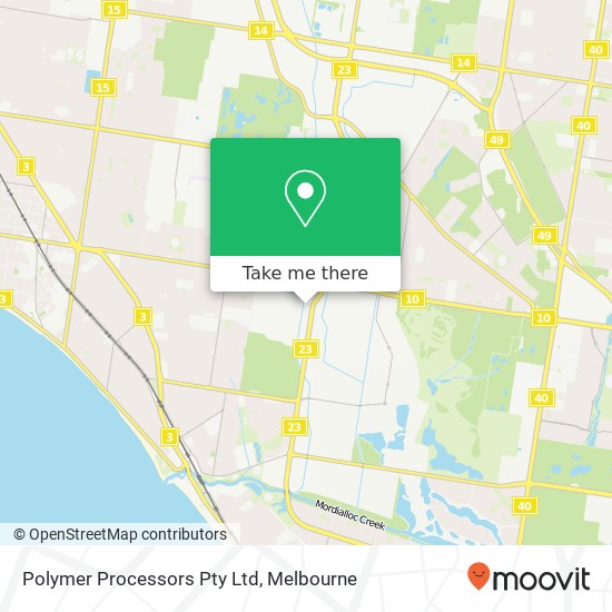 Polymer Processors Pty Ltd map