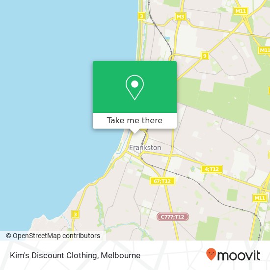 Kim's Discount Clothing map