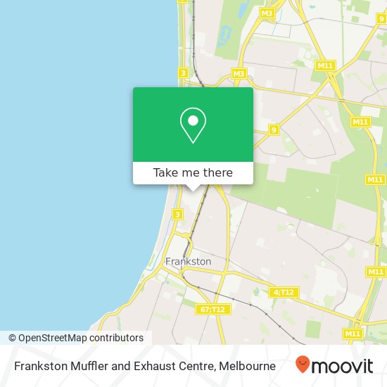 Frankston Muffler and Exhaust Centre map