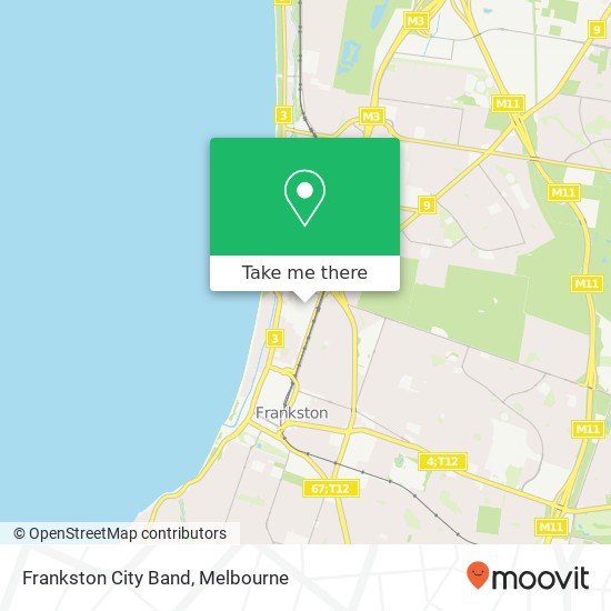 Frankston City Band map